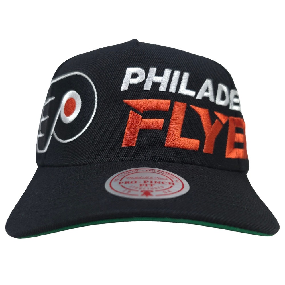 Philadelphia Flyers Mitchell & Ness‎ NHL Pro Fit Snapback Hat Cap Embroidery NWT